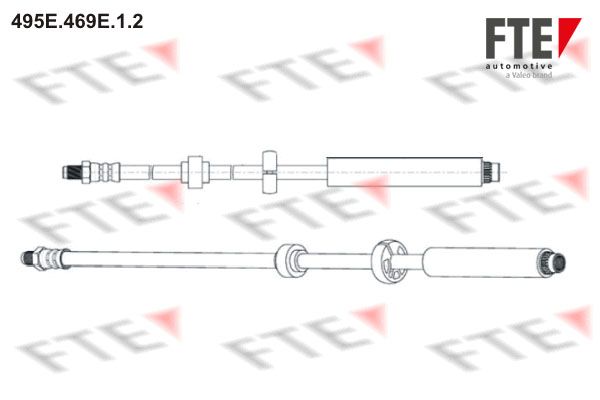 Przewód hamulcowy elastyczny FTE 495E.469E.1.2