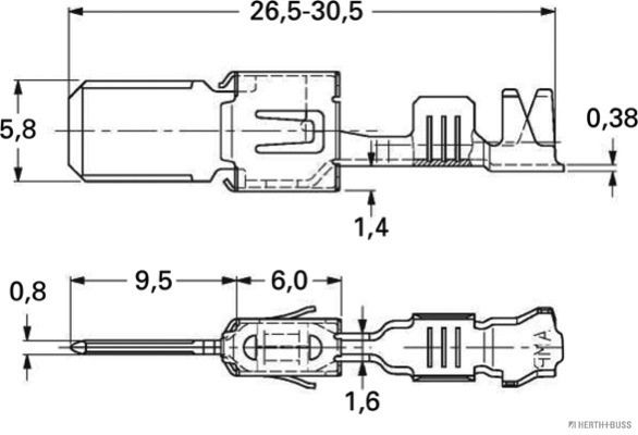 Levně Lem spony HERTH+BUSS ELPARTS 50253320
