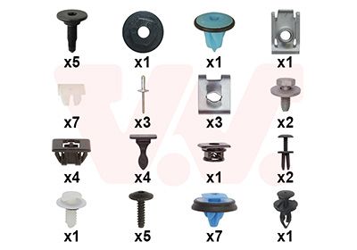 Set montaj, aripa laterala VAN WEZEL 0983796