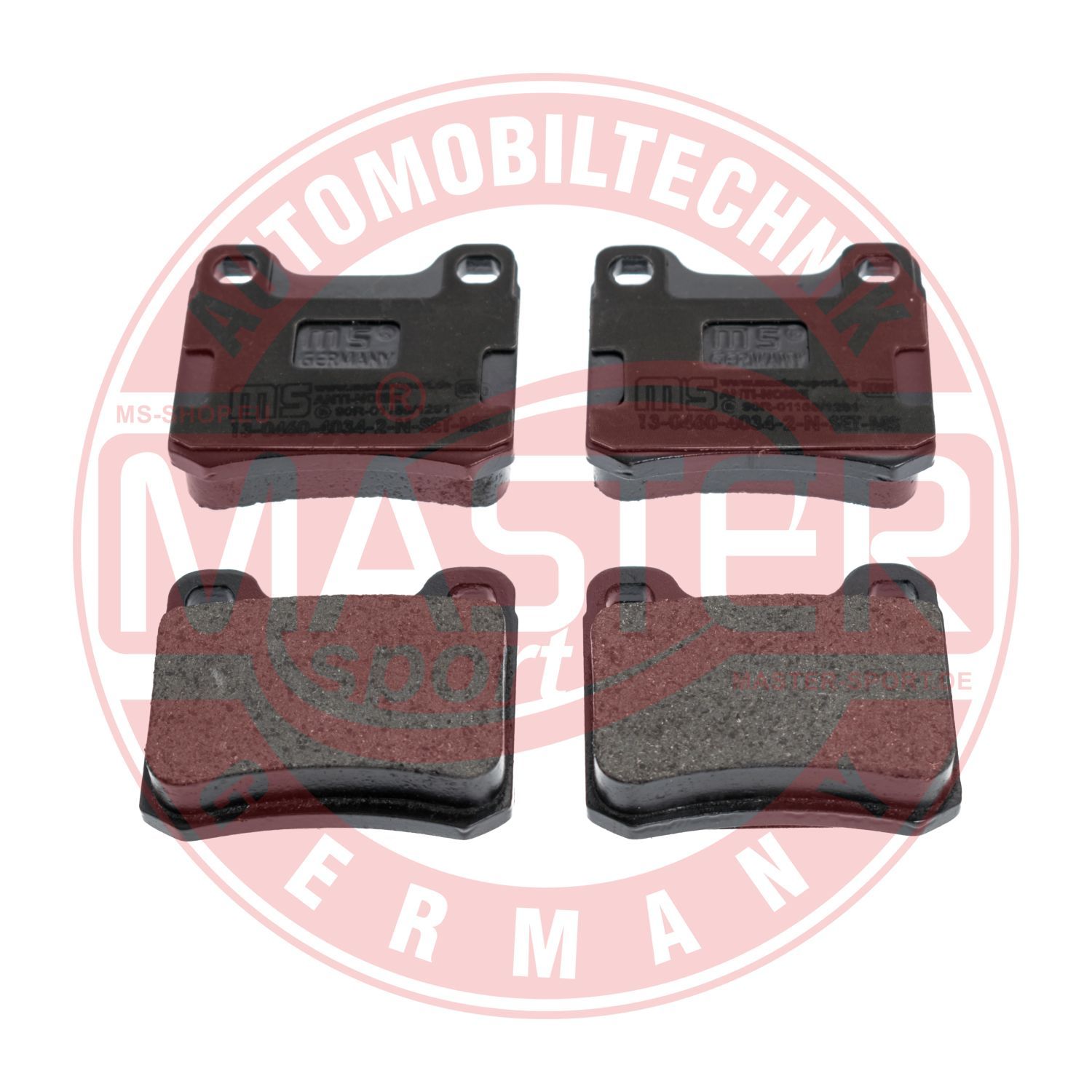 Zestaw klocków hamulcowych, hamulce tarczowe MASTER-SPORT GERMANY 13046040342N-SET-MS