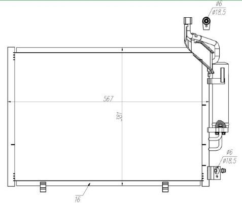 Condensator, climatizare MTR 13054879