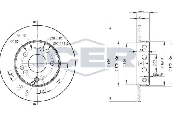 Tarcza hamulcowa ICER 78BD7210-2