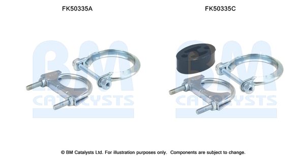 Zestaw montażowy, rura wydechowa BM CATALYSTS FK50335