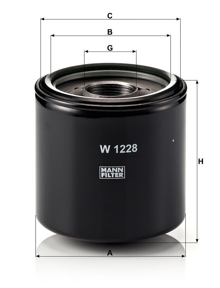 Levně Olejový filtr MANN-FILTER W 1228