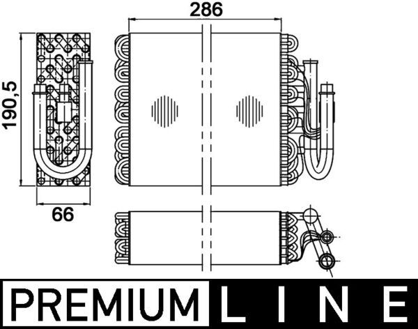 Parownik, klimatyzacja MAHLE AE 35 000P