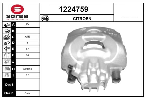 ETRIER DE FREIN - CITROEN / AV