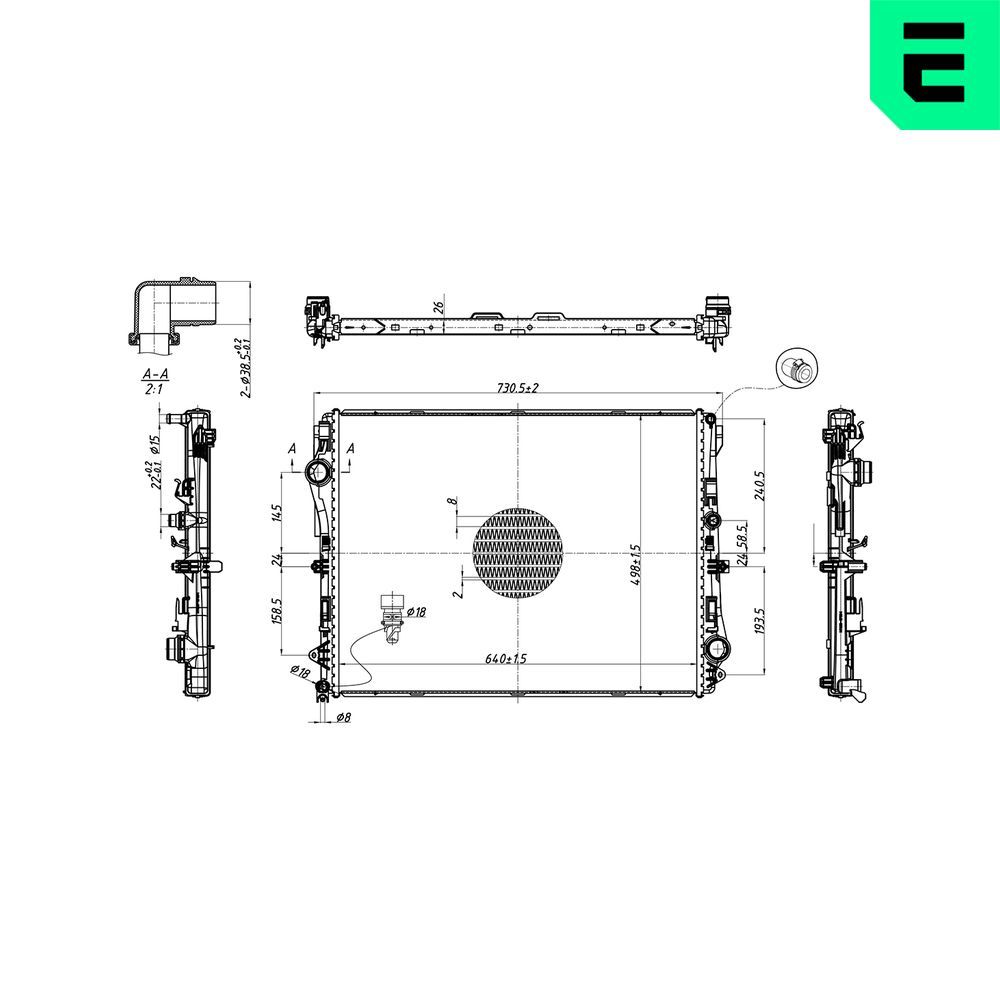 Radiator, racire motor ERA 673583