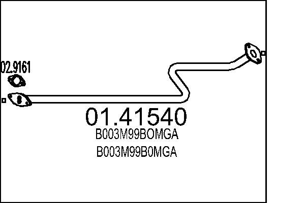 Výfuková trubka MTS 01.41540