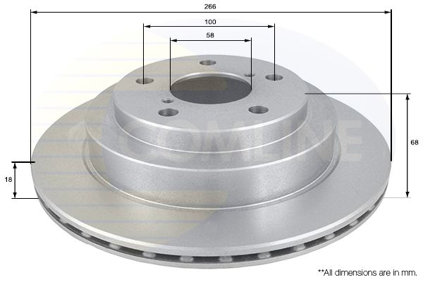 Tarcza hamulcowa COMLINE ADC0810V