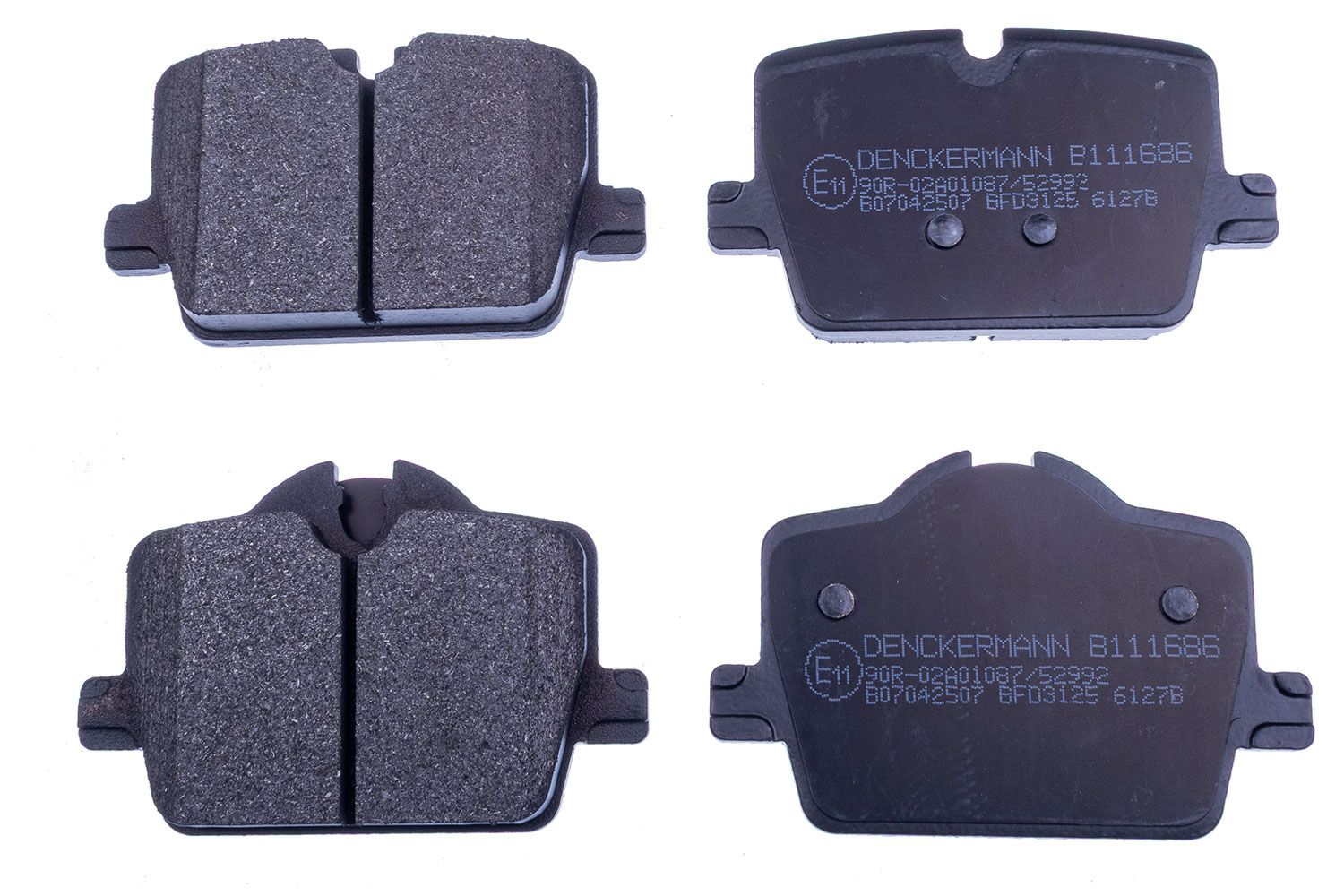 set placute frana,frana disc DENCKERMANN B111686