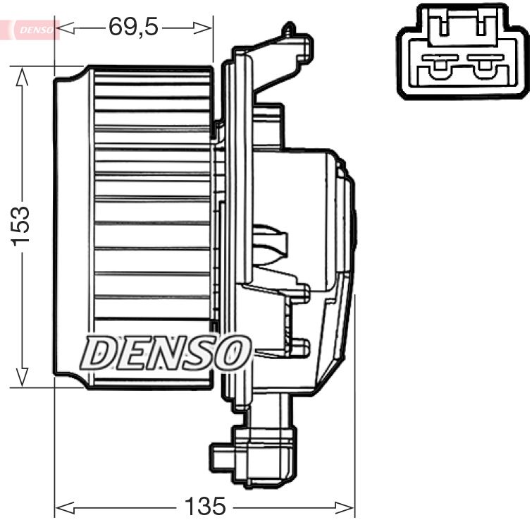 Electromotor, ventilatie interioara DENSO DEA50000