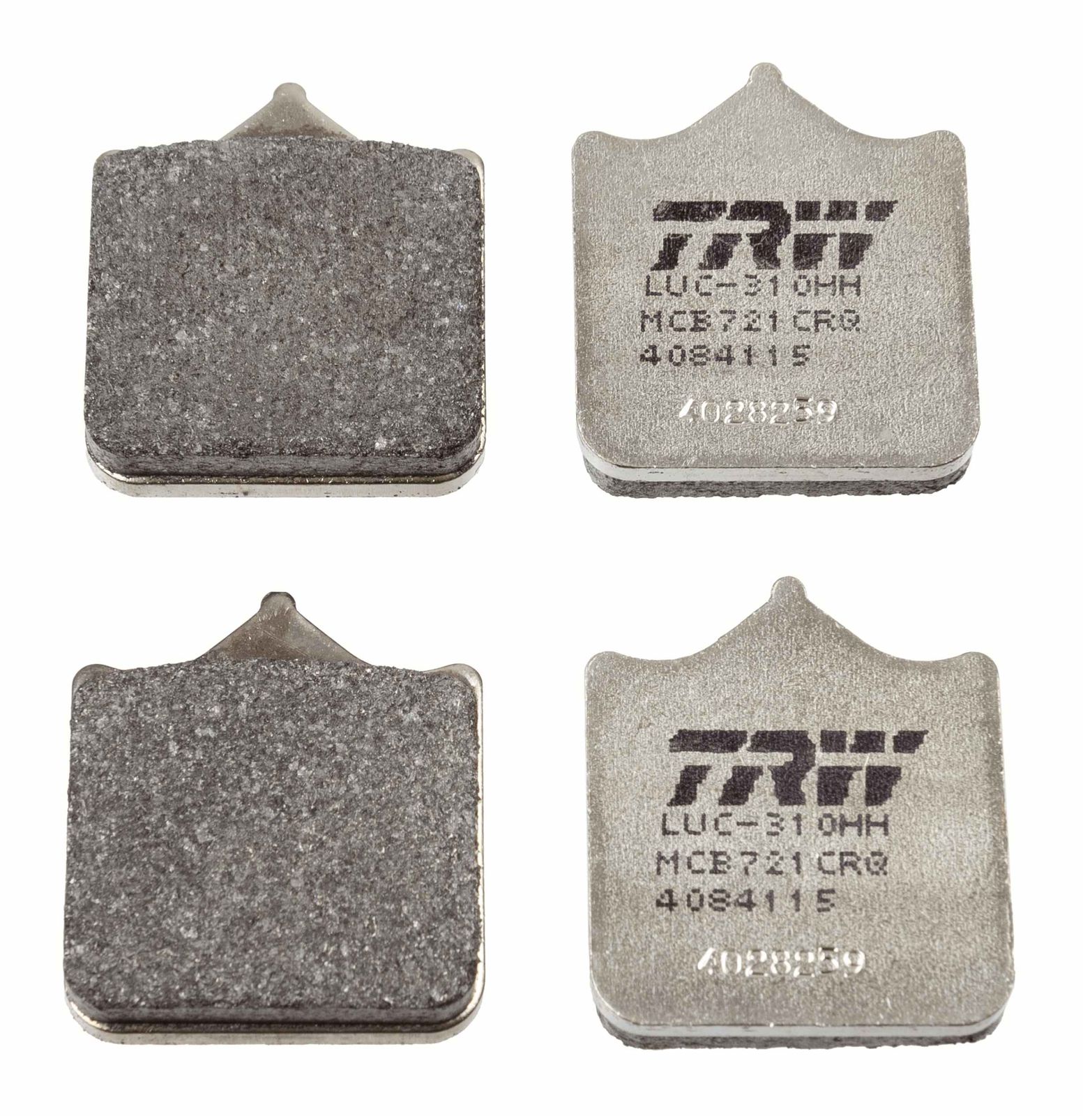 Zestaw klocków hamulcowych, hamulce tarczowe TRW MCB721CRQ