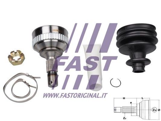 Zestaw przegubu, wał napędowy FAST FT25088K