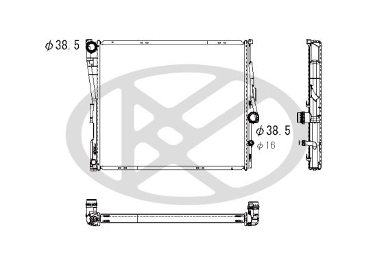 Radiator, racire motor KOYORAD PL422545