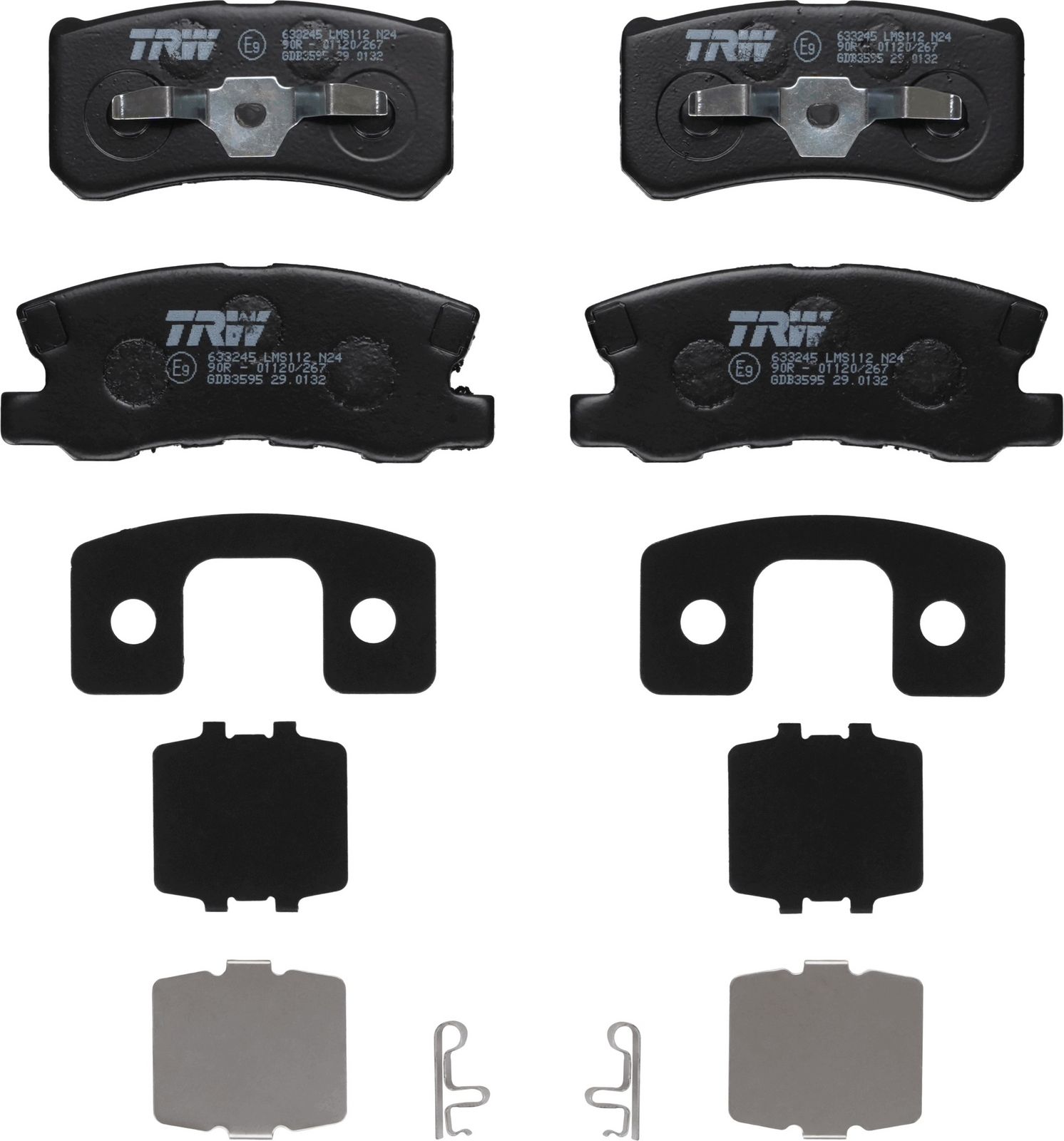 set placute frana,frana disc TRW GDB3595
