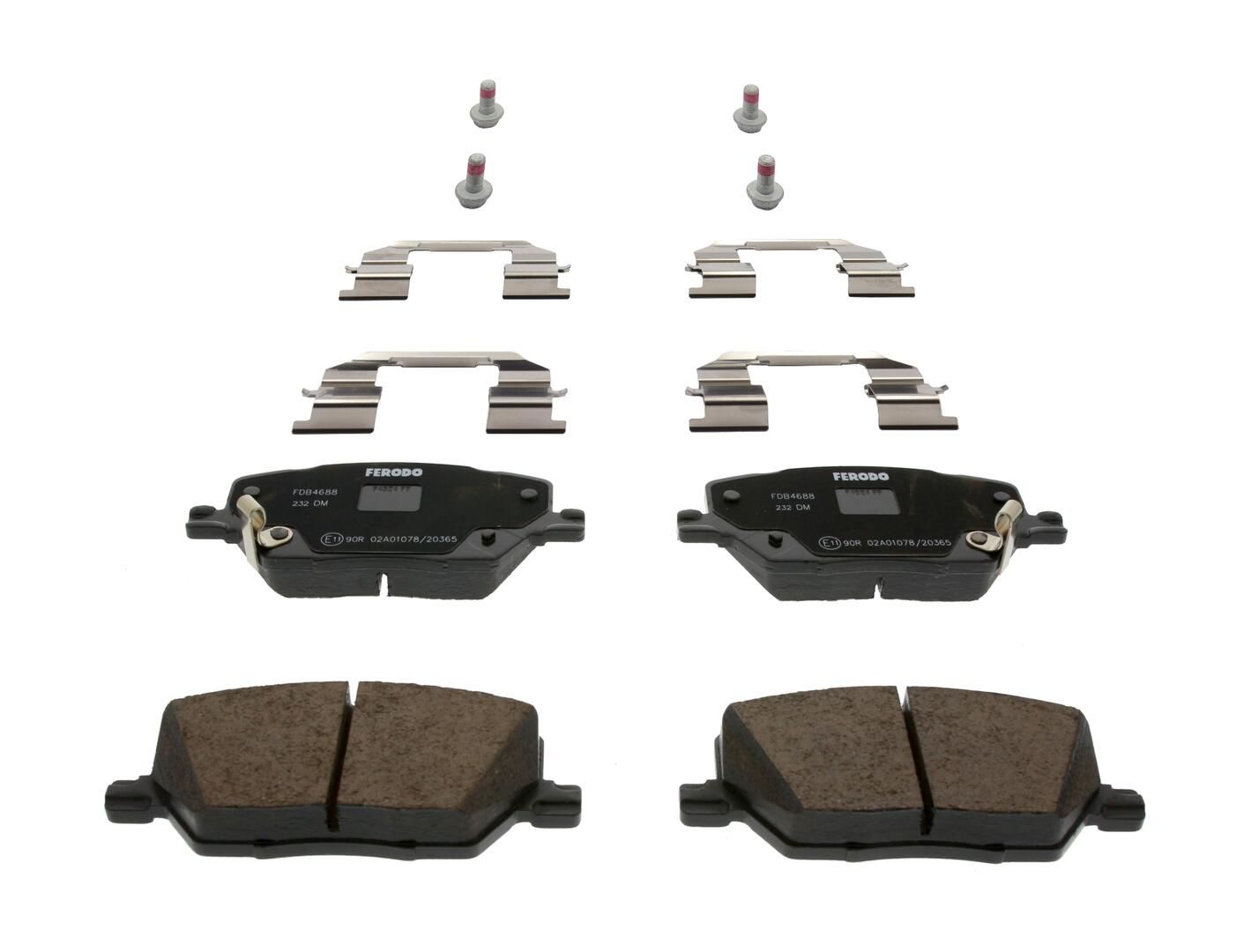 set placute frana,frana disc FERODO PREMIER FDB4688