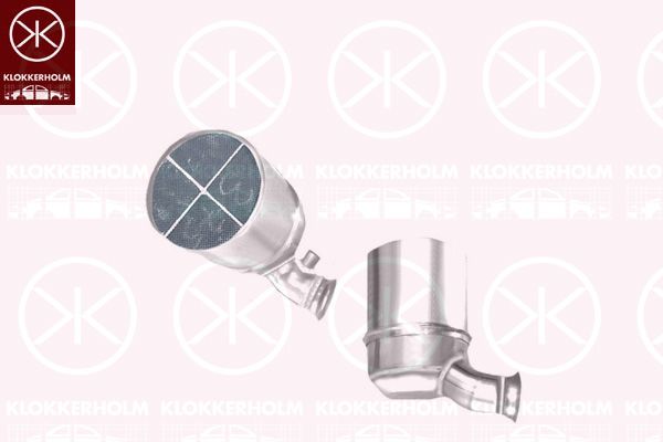 Filtr sadzy / filtr cząstek stałych, układ wydechowy KLOKKERHOLM 1731YQ