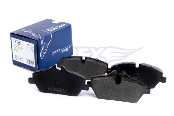 Levně Sada brzdových destiček, kotoučová brzda TOMEX Brakes 14-33