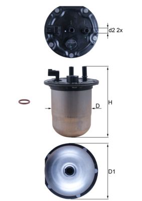 Filtr paliwa MAHLE KL 1133D