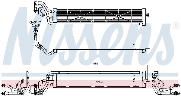 Chladič motora NISSENS 606268