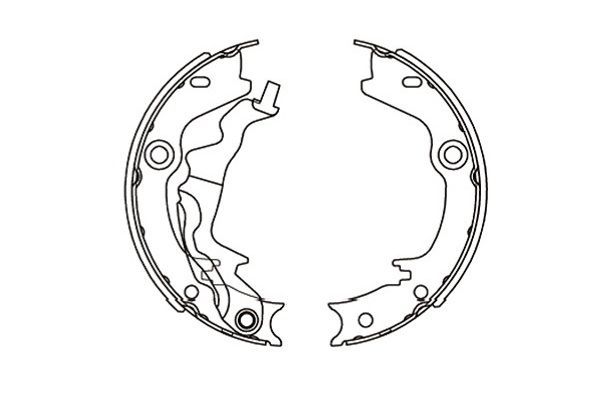 Set saboti frana KAVO PARTS KBS-3416