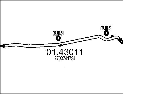 Rura wydechowa MTS 01.43011