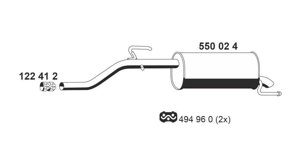 Toba esapament finala ERNST 550024