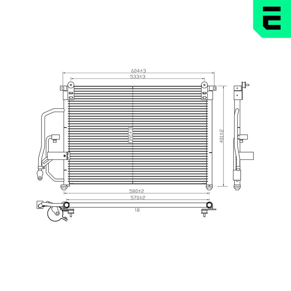 Condensator, climatizare ERA 667470