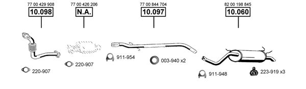 Układ wydechowy ASMET RE102395