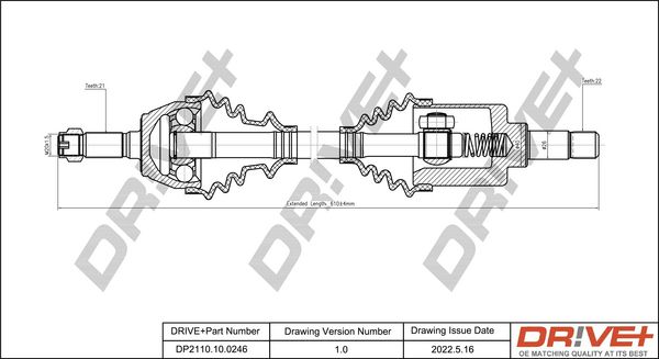 Wał napędowy DR!VE+ DP2110.10.0246