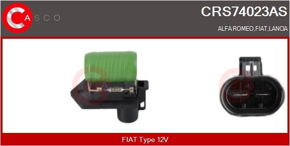 Předřazený odpor, elektromotor (ventilátor chladiče) CASCO CRS74023AS
