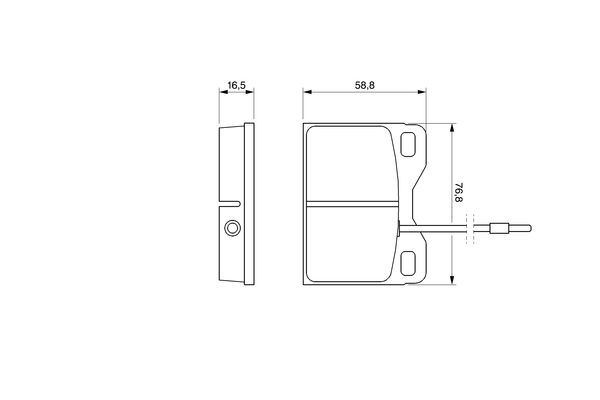 Zestaw klocków hamulcowych, hamulce tarczowe BOSCH 0 986 468 661