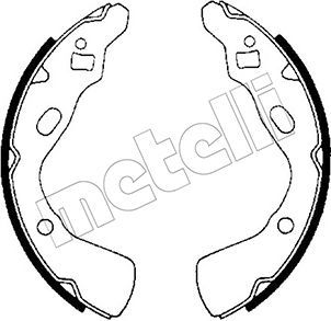 Zestaw szczęk hamulcowych METELLI 53-0206