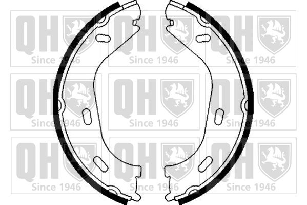 Zestaw szczęk hamulcowych, hamulec postojowy QUINTON HAZELL BS854