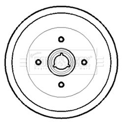 Bęben hamulcowy BORG & BECK BBR7172