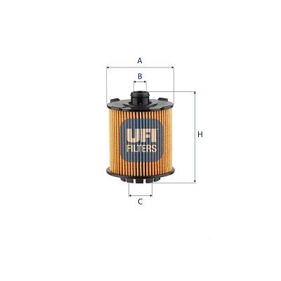Filtru ulei UFI 25.VCC.01