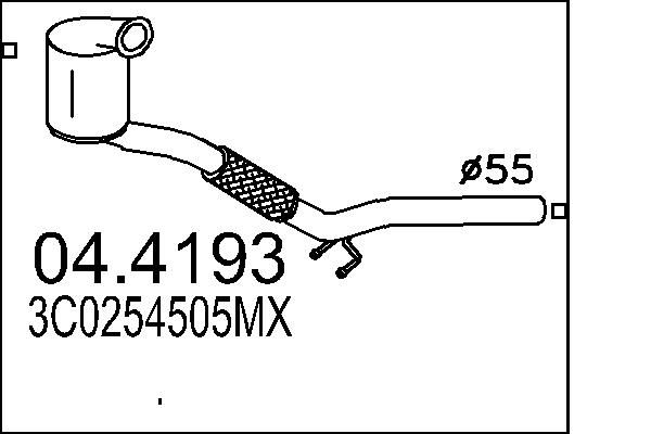 Katalizator MTS 3C0254505MX