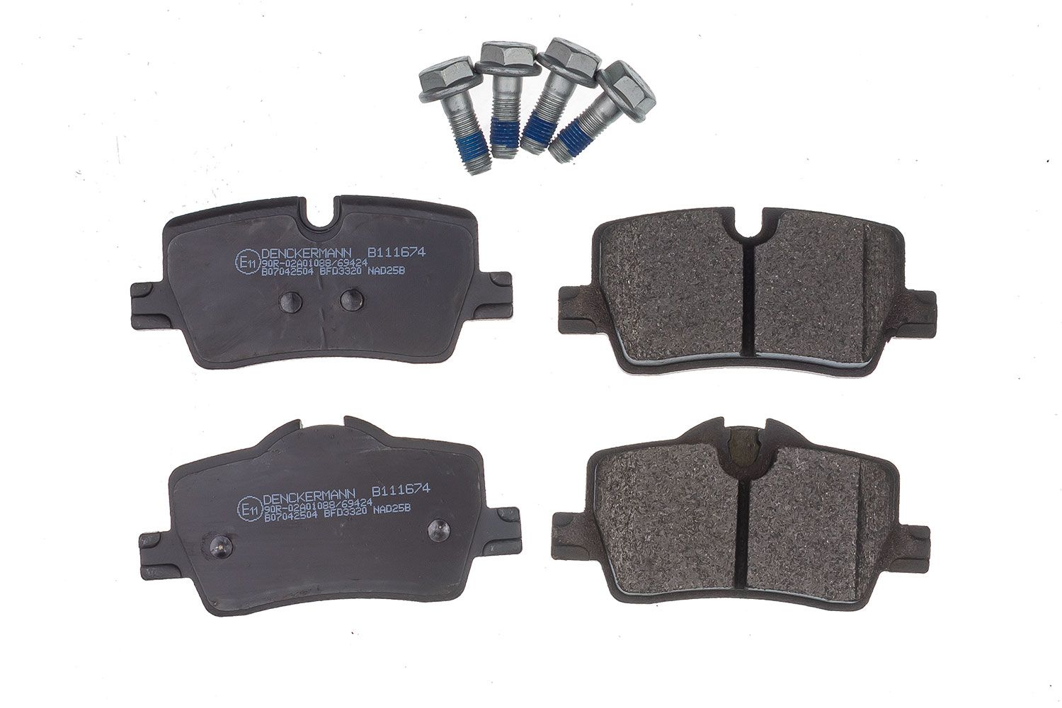 set placute frana,frana disc DENCKERMANN B111674