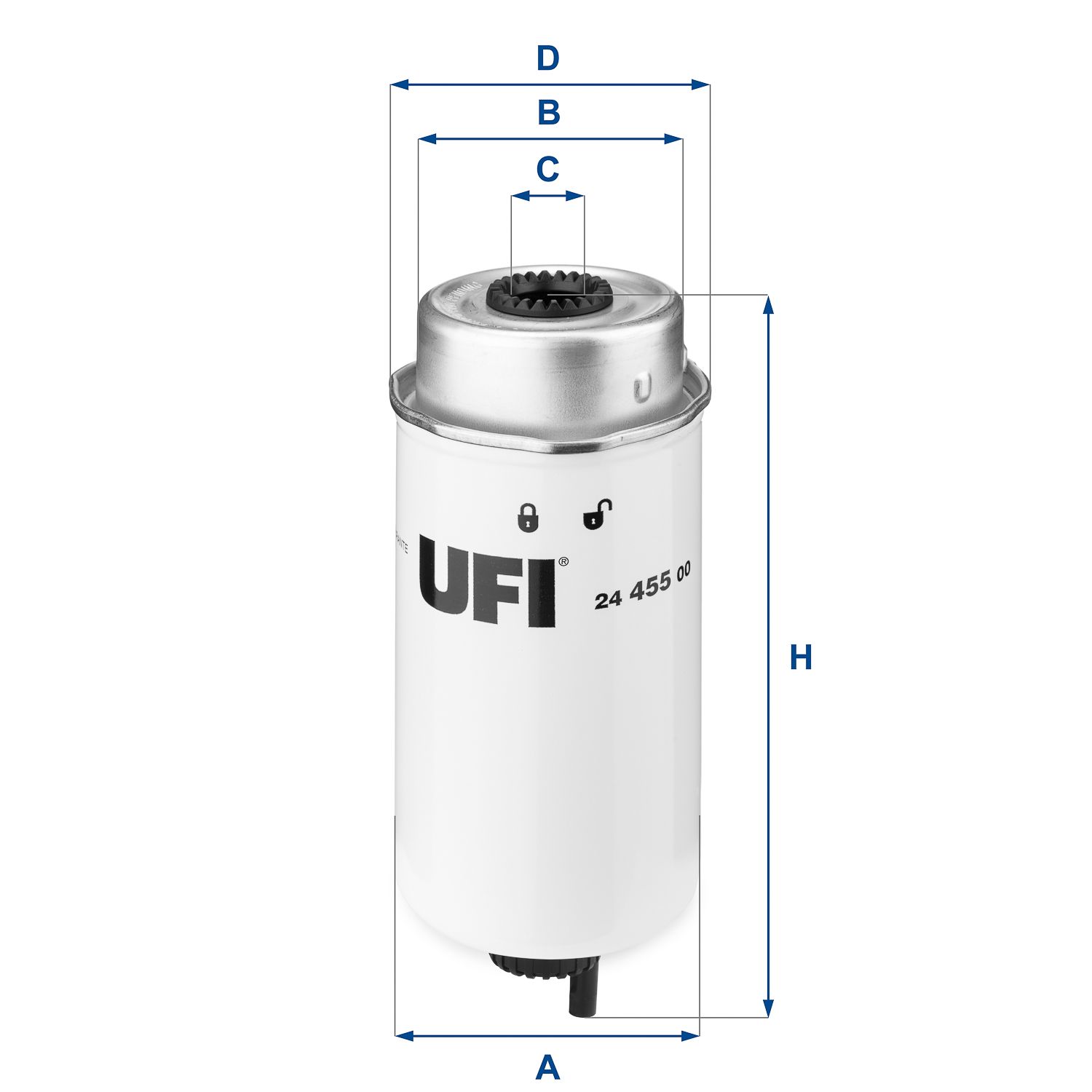 Palivový filtr UFI 24.455.00