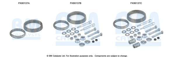 Zestaw montażowy, katalizator BM CATALYSTS FK80137