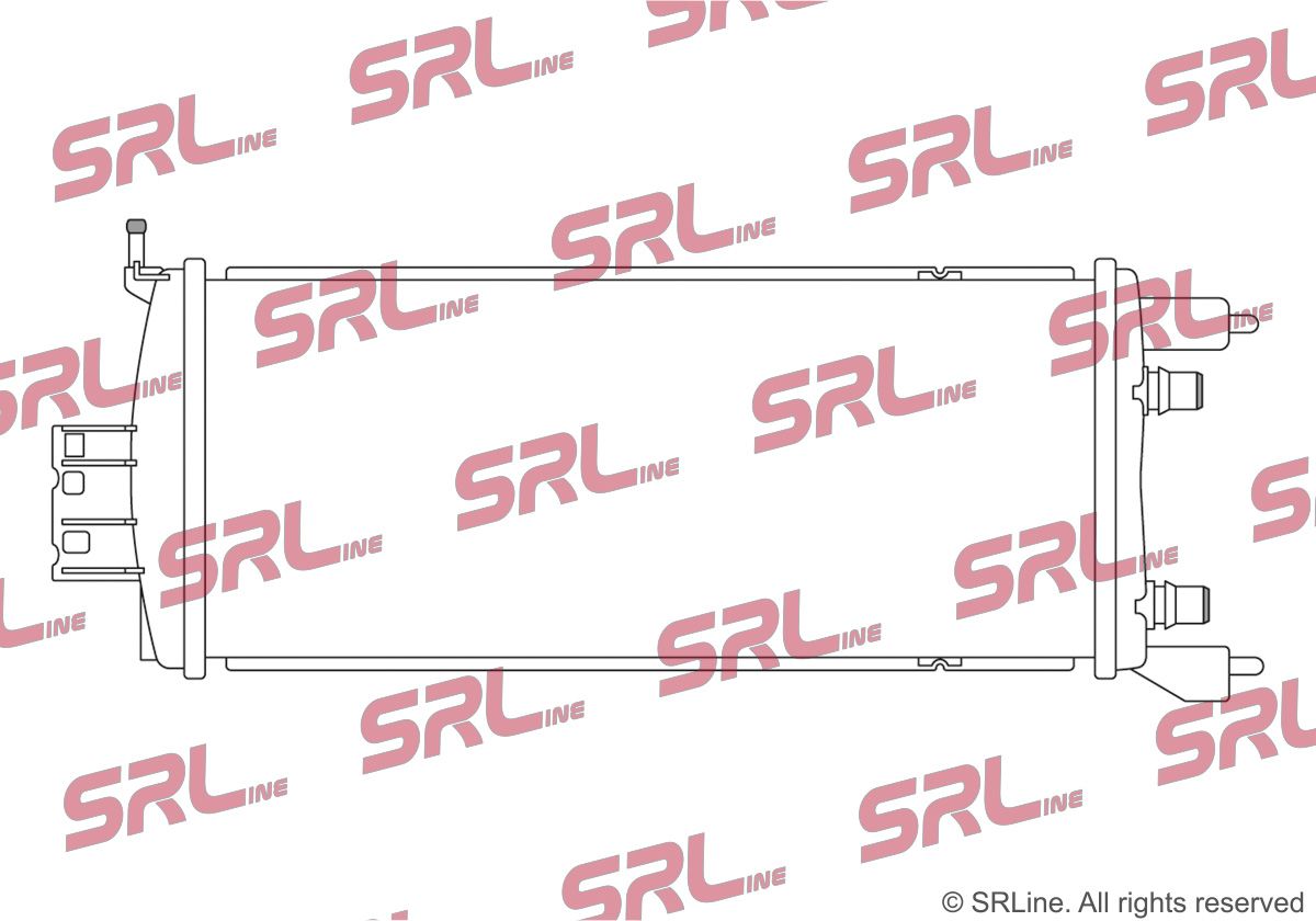 E-shop Nízkoteplotný chladič, chladič turbodúchadla SR-LINE 60M208-1