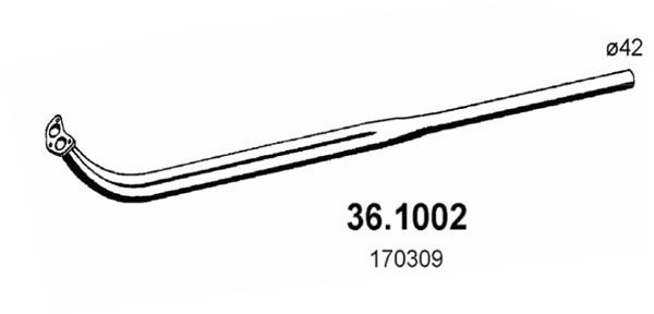 Rura wydechowa ASSO 36.1002