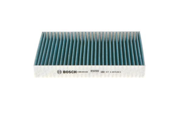 Filtr, wentylacja przestrzeni pasażerskiej BOSCH 0 986 628 526