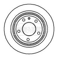 Tarcza hamulcowa BORG & BECK BBD4422