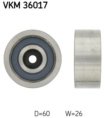 Vratná/vodiaca kladka rebrovaného klinového remeňa SKF VKM 36017