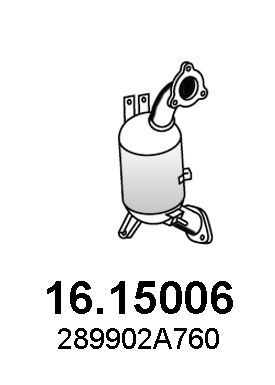 Filtru funingine/particule, sist.de esapament ASSO 16.15006