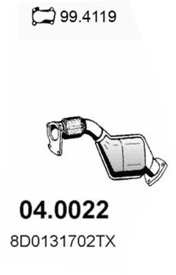 Katalizator ASSO 3B0131089V