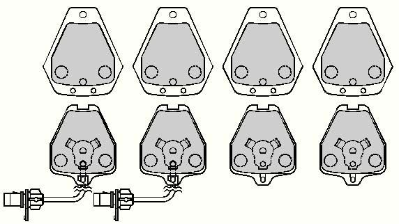 Zestaw klocków hamulcowych, hamulce tarczowe COMLINE CBP11764