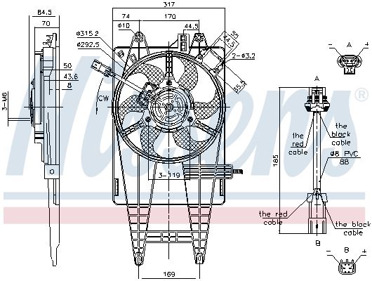 Ventilateur, refroidissement du moteur