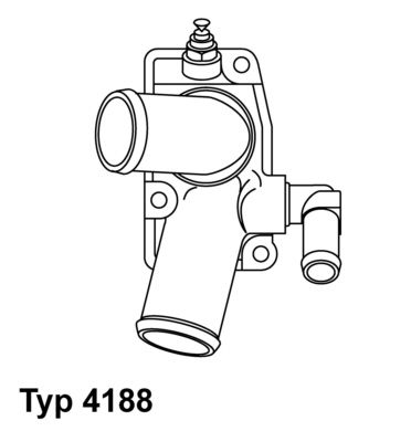 Termostat, chladivo BorgWarner (Wahler) 4188.92D